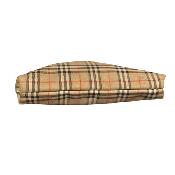 BURBERRY’s Nova Check Beige Canvas Pouch Clutch Vintage - Picture 6 of 11